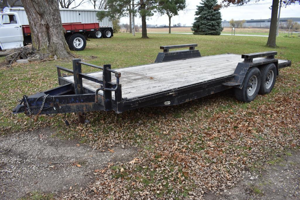 20' flatbed bumper hitch trailer