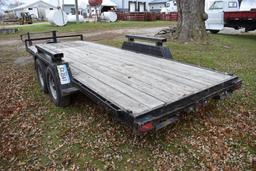20' flatbed bumper hitch trailer
