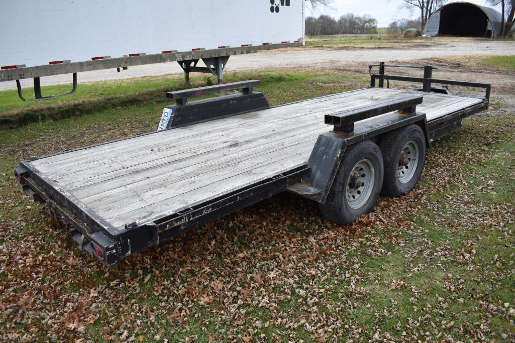 20' flatbed bumper hitch trailer