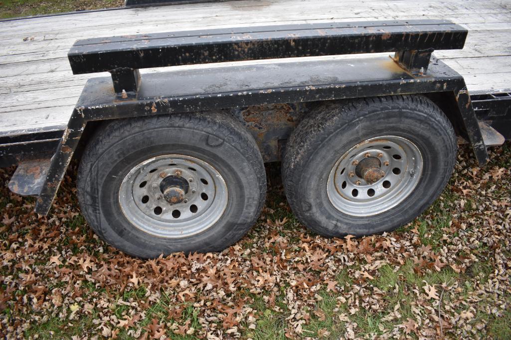 20' flatbed bumper hitch trailer