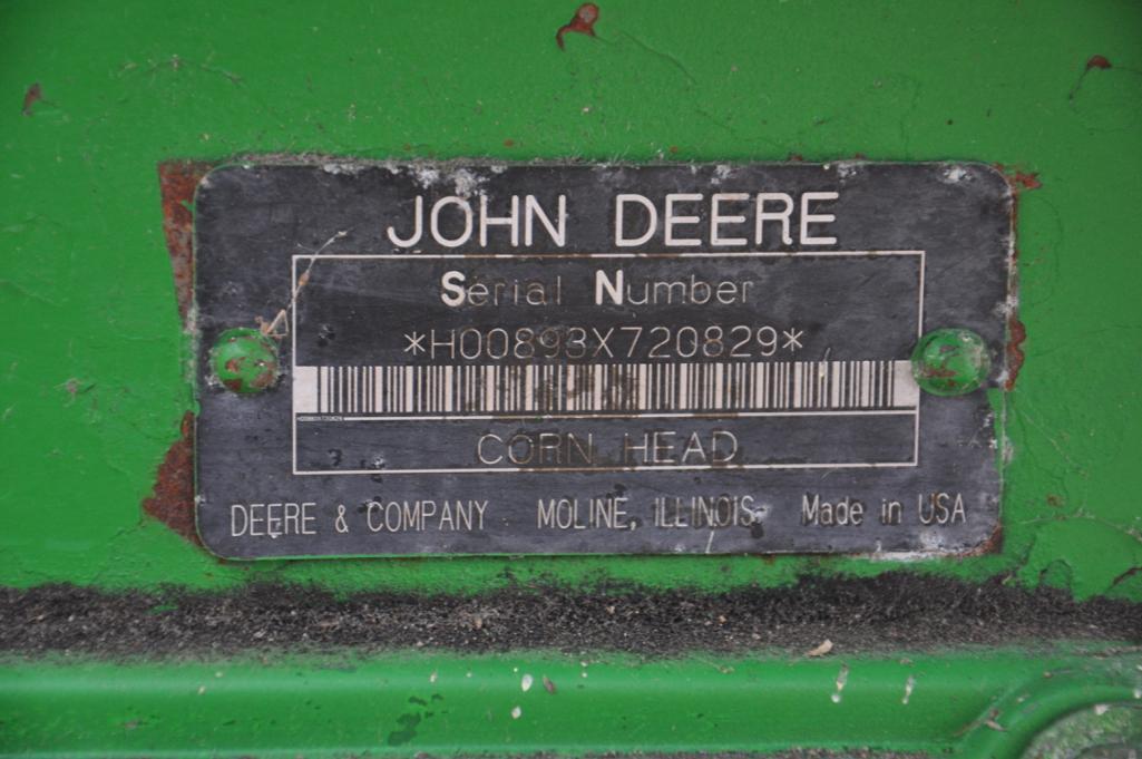 2007 John Deere 893 8 row 30" corn head