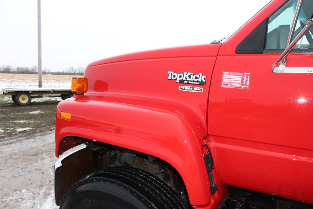 1994 GMC Top Kick tandem axle grain truck