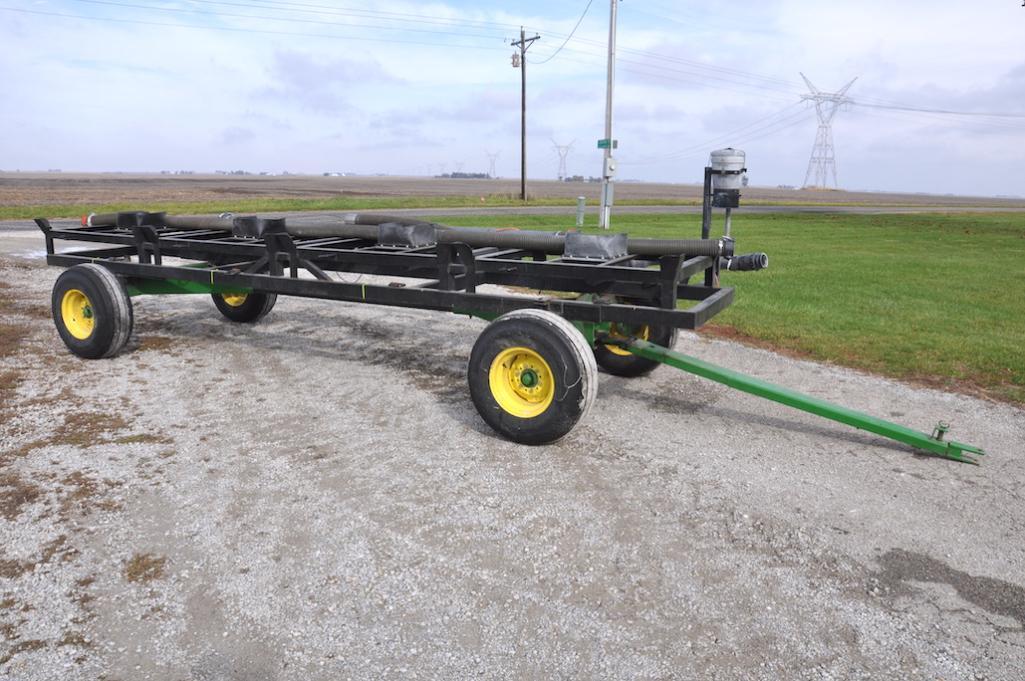 Automated Ag 4 box seed tender on heavy duty DMI running gear