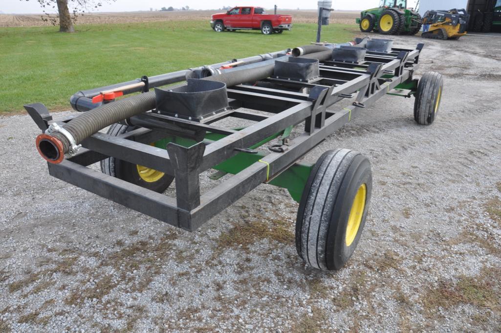 Automated Ag 4 box seed tender on heavy duty DMI running gear