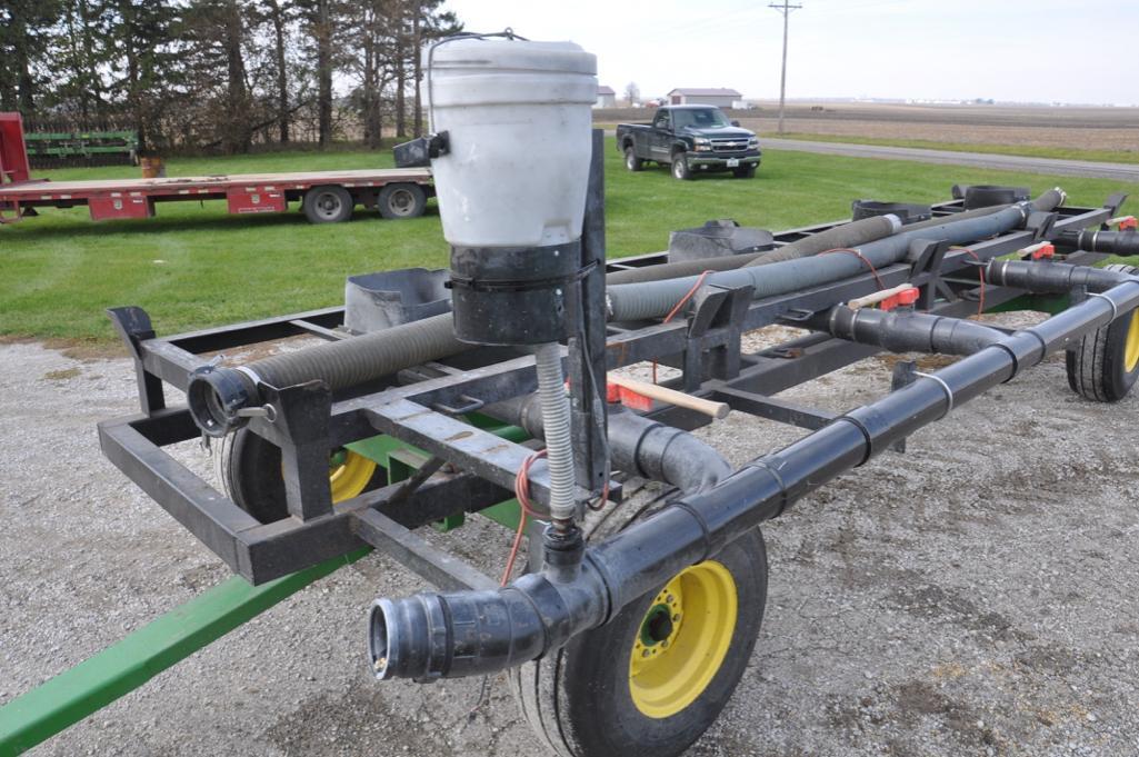 Automated Ag 4 box seed tender on heavy duty DMI running gear