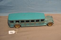 12" CAST IRON ARCADE BUS