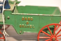 CAST IRON HORSE AND WAGON