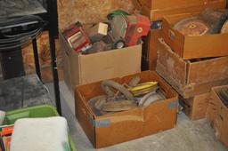 HUGE COLLECTION OF BROKEN TOYS, TOY PARTS, WHEELS ECT.