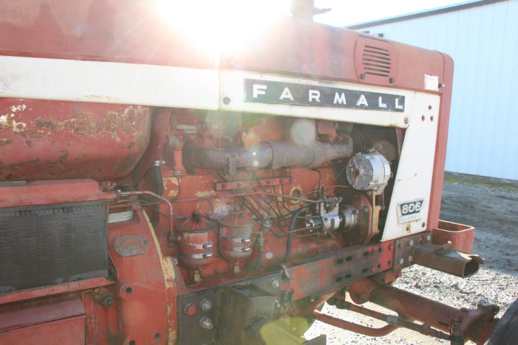 1966 Farmall 806 diesel tractor