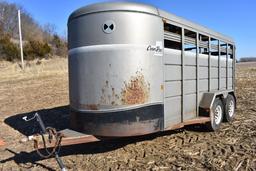 2004 Corn Pro 16' livestock trailer