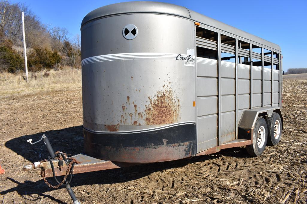 2004 Corn Pro 16' livestock trailer