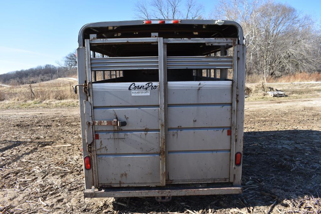 2004 Corn Pro 16' livestock trailer