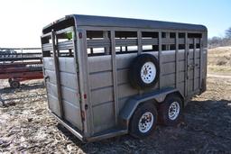 2004 Corn Pro 16' livestock trailer