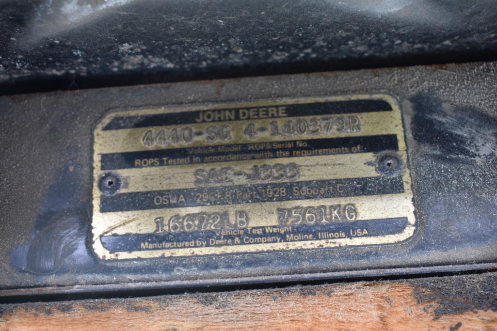 1978 John Deere 4440 2wd tractor