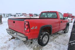 2006 Chevrolet 2500HD 4wd standard cab pickup