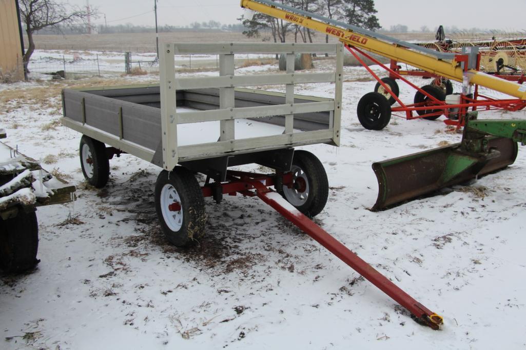 5' x 9' fiberglass flat rack wagon