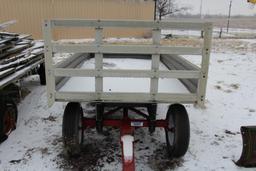 5' x 9' fiberglass flat rack wagon