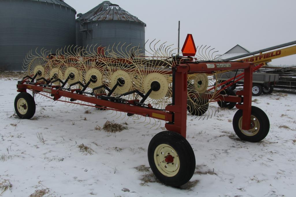 H&S BF12C "High Capacity" 12 wheel hay rake