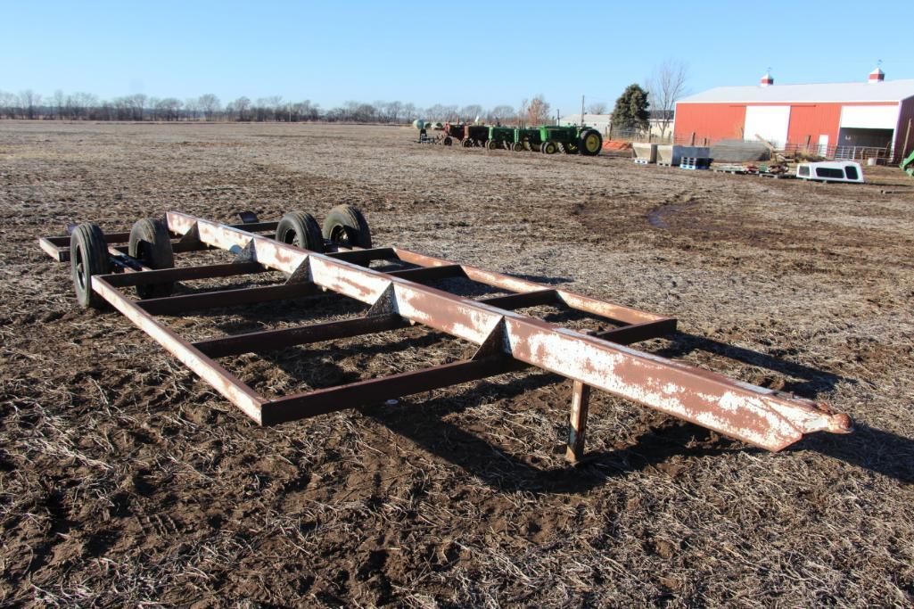 Shop Built Trailer 6 place bumper hitch bale trailer