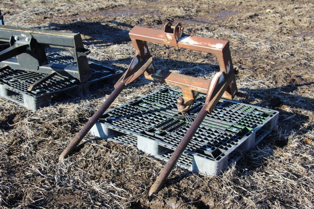 Shop Built Trailer 6 place bumper hitch bale trailer