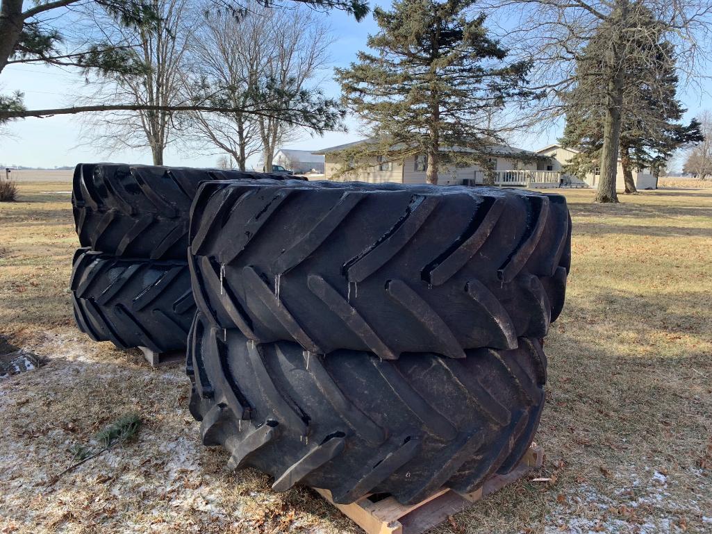 Flotation tires & rims for Case sprayer