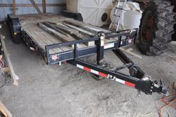 2009 PJ 20' bumper hitch flatbed trailer