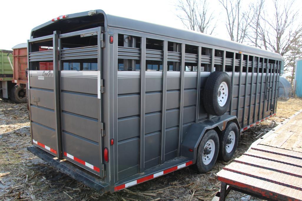 Corn Pro 24'x 7' steel gooseneck livestock trailer