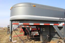 Corn Pro 24'x 7' steel gooseneck livestock trailer