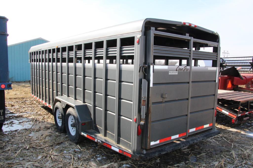 Corn Pro 24'x 7' steel gooseneck livestock trailer