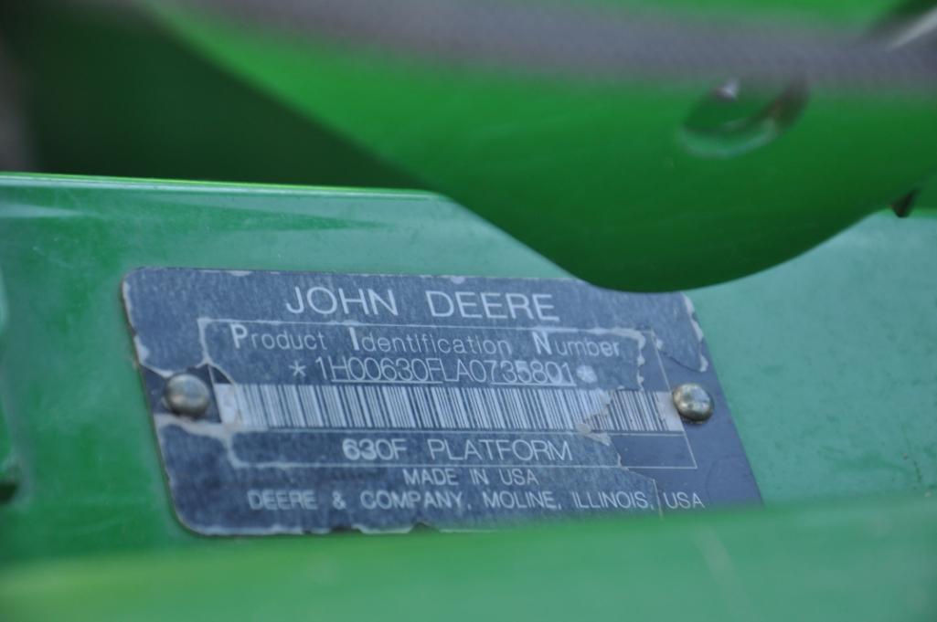 2010 John Deere 630F 30' HydraFlex platform