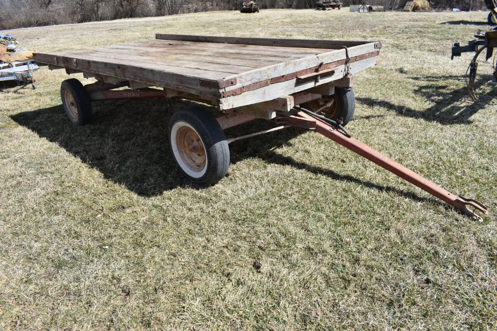 14' hayrack on Electric running gear