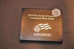 2010 BOY SCOUTS SILVER DOLLAR