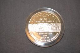 2002 SALT LAKE WINTER GAMES SILVER DOLLAR