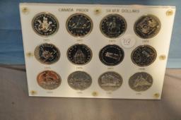 CANADA PROOF SILVER DOLLAR COLLECTION