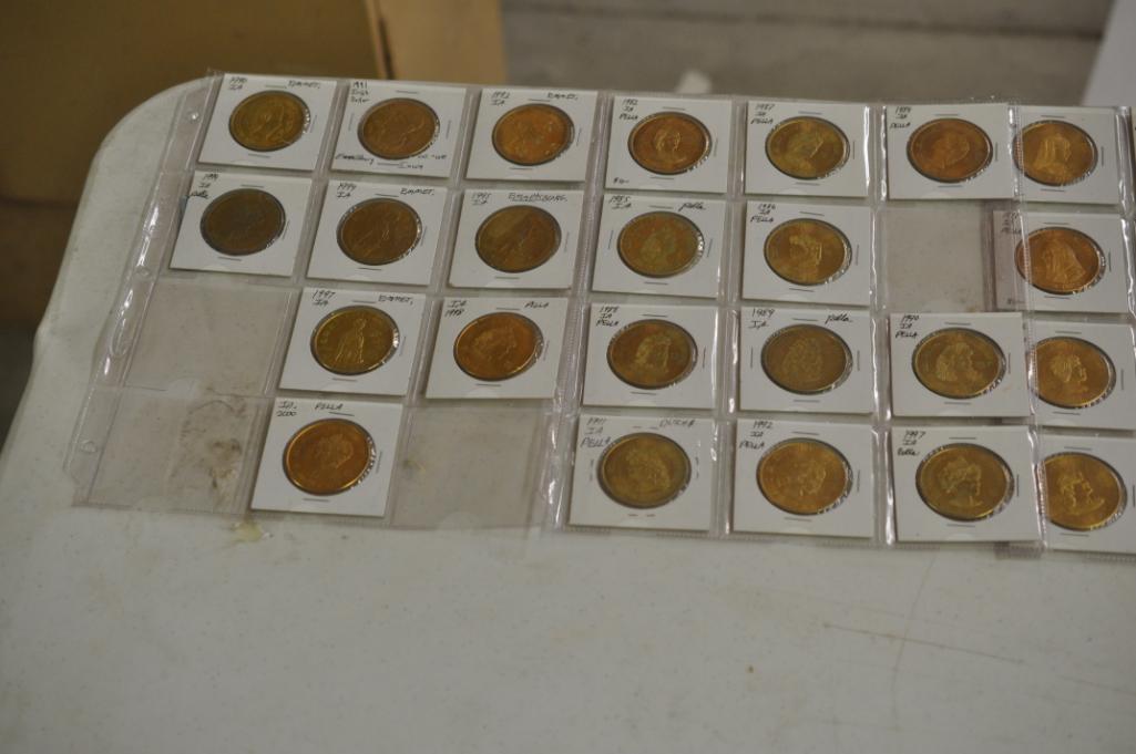 LARGE QUANTITY OF COINS, TOKENS ETC