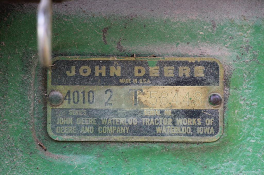 1963 John Deere 4010 diesel tractor