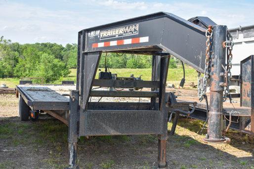 2004 Trailerman 30' gooseneck flatbed trailer