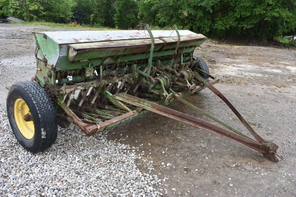 JD Van Brunt 10' grain drill with grass seed