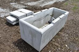 Large concrete water drink 72"x30"