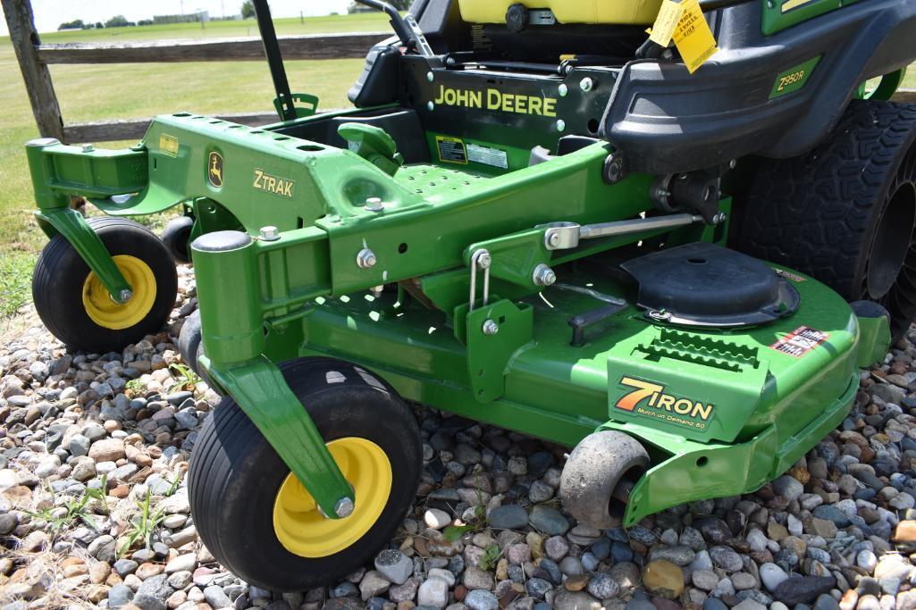 2017 John Deere Z950R zero turn mower