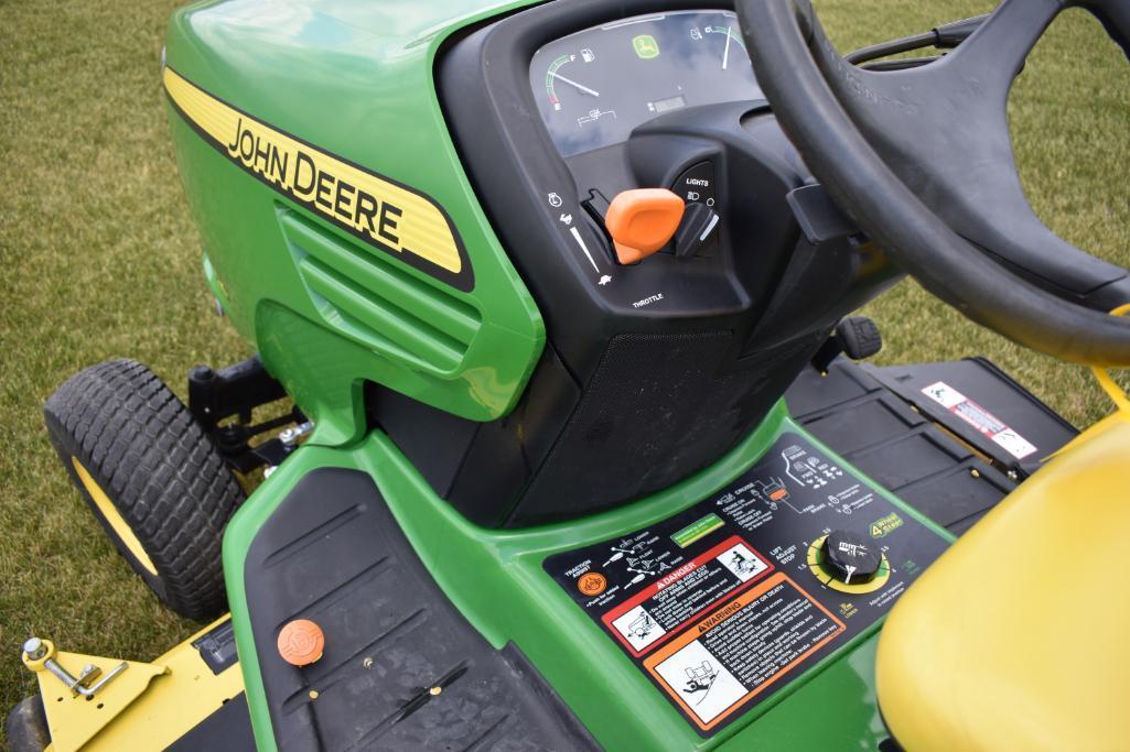 2012 John Deere X724 4-Wheel Steer lawn mower