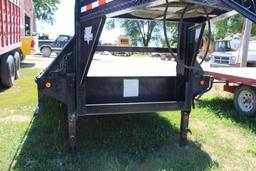 PJ 25' triple axle gooseneck flat bed trailer