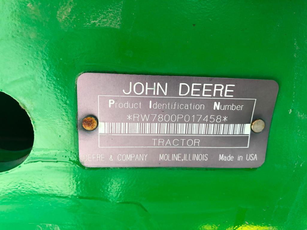1996 John Deere 7800 2wd tractor
