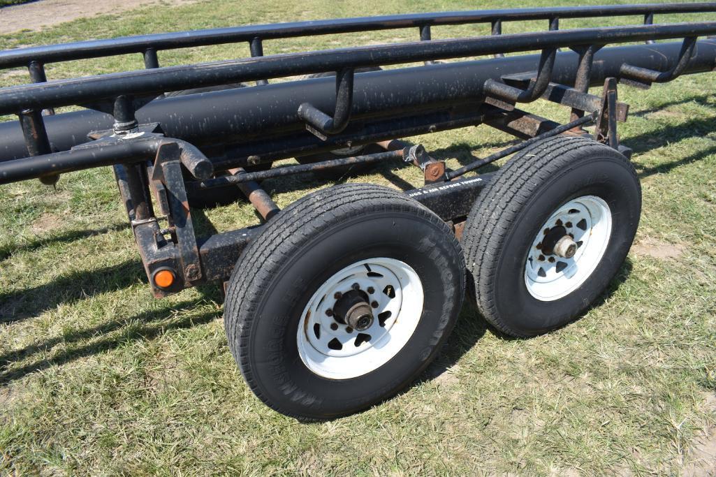 36' gooseneck in-line hay trailer