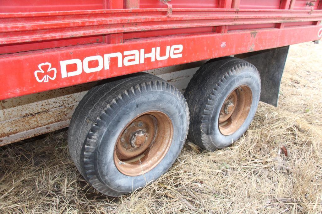 1975 Donahue 8' x 16' gooseneck tandem axle dump trailer