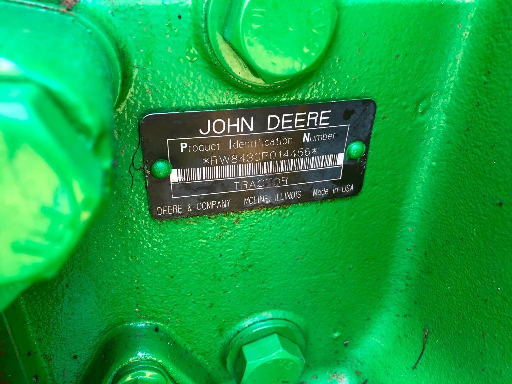 2007 John Deere 8430 MFWD tractor