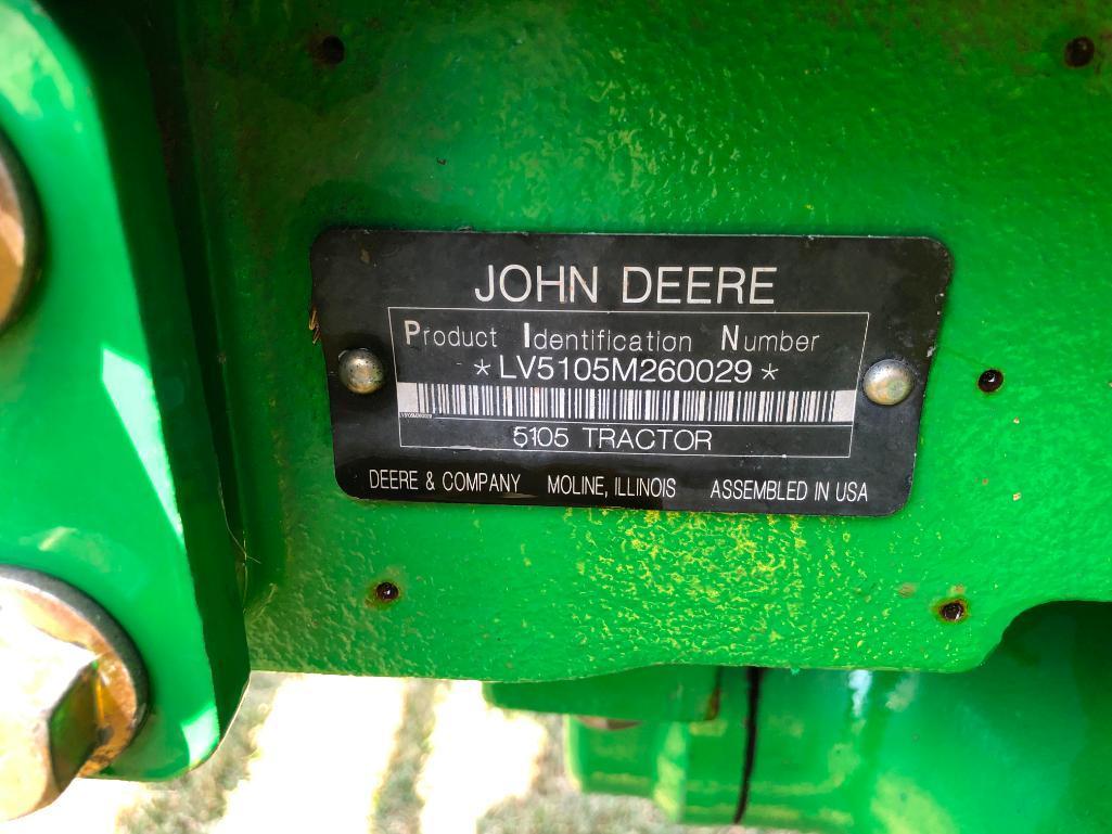 2010 John Deere 5105M MFWD tractor