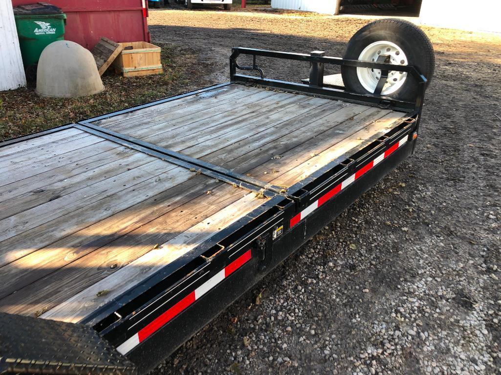 2014 Corn Pro bumper hitch flatbed trailer