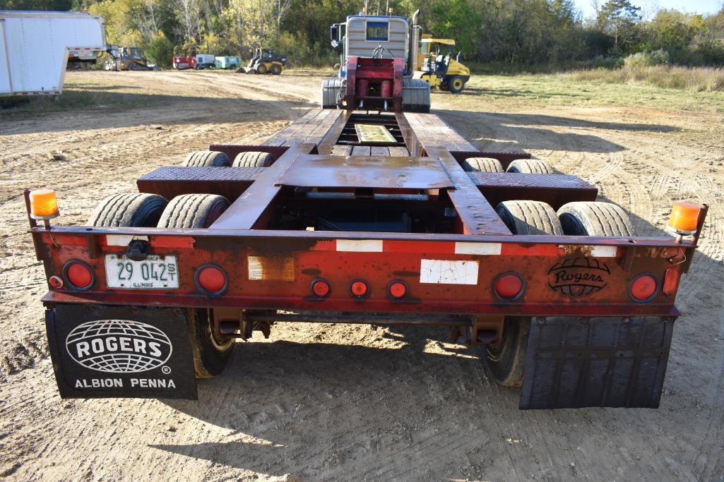 1995 Rogers 35-ton hyd. detach trailer