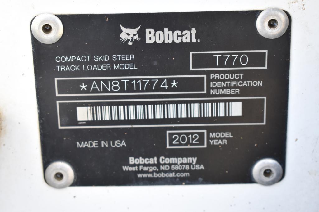 2012 Bobcat T770 compact track loader